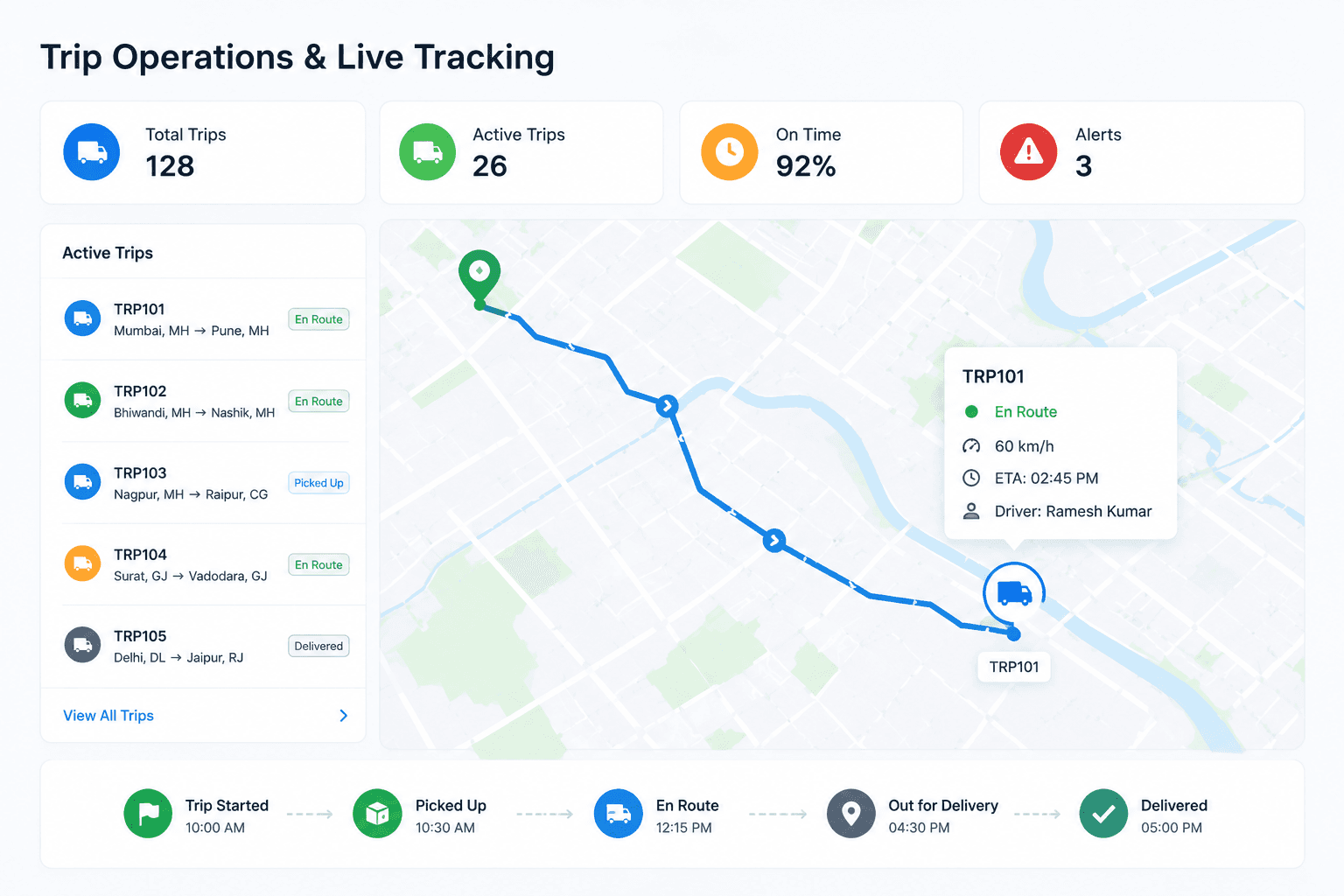 Trip Operations & Live Tracking